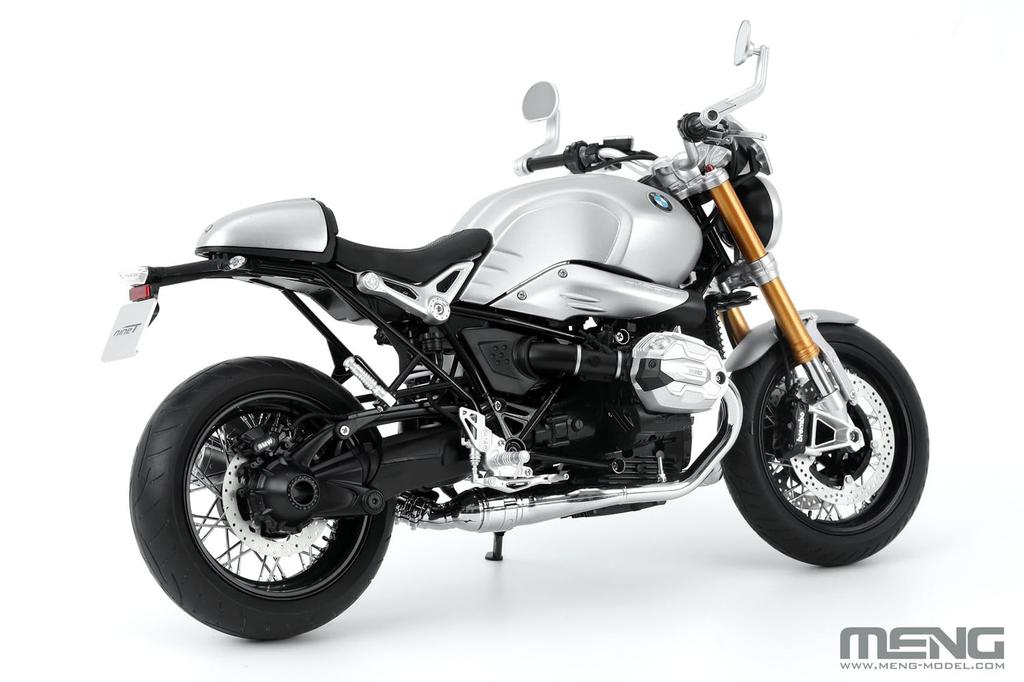 GSI Creos Monmodel Scale BMW R nineT Option 719 Aluminum Molded Plastic Model 1/9 (Multicolor Version) MMT-003V (Motorcycle)