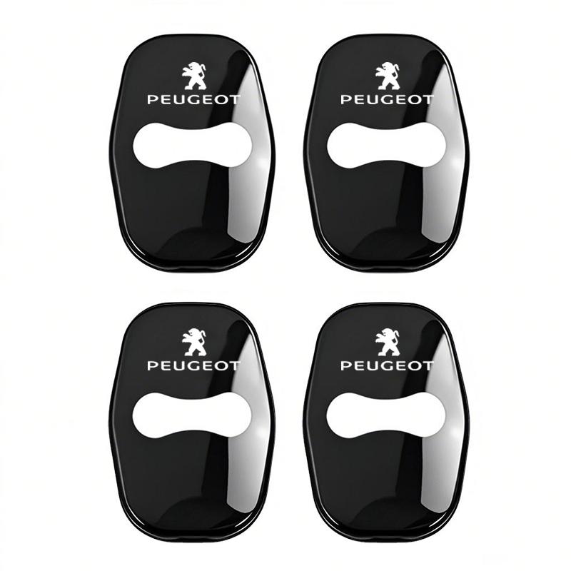 2026 Horká nálepka na auto 4ks Ochranné kryty přezek zámku dveří auta Kryt ze slitiny zinku Pro Peugeot 408 4008 308 3008 Rifter 5008 508