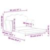 Kids  Sleeper Sofa 2 Seater Cream Soft Plush