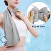 Portable Circular Silicone-Wrapped Cooling Towel | Quick-Drying Polyester for Beach Sport Fitness