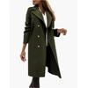 Spring and Autumn New Multi-color Multi-size Woolen Women's Coat Medium and Long Multi-grain Buckle Coat Burst