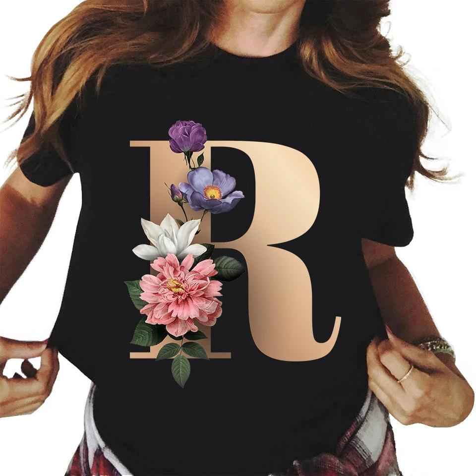 Polyester 100% New Short-sleeved T-shirt Female Summer Students Round Neck Loose Large Size Women's Casual Short-sleeved Blouse