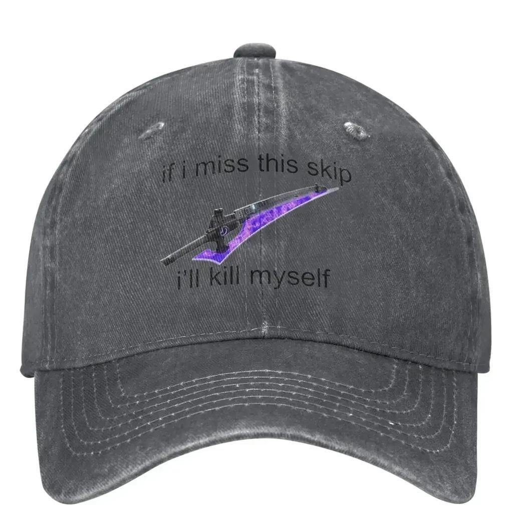 2 Game Washed Baseball Cap If I Miss This Skip Casual Hip Hop Hats Summer Women Outdoor Sun Sun Protection Baseball Caps