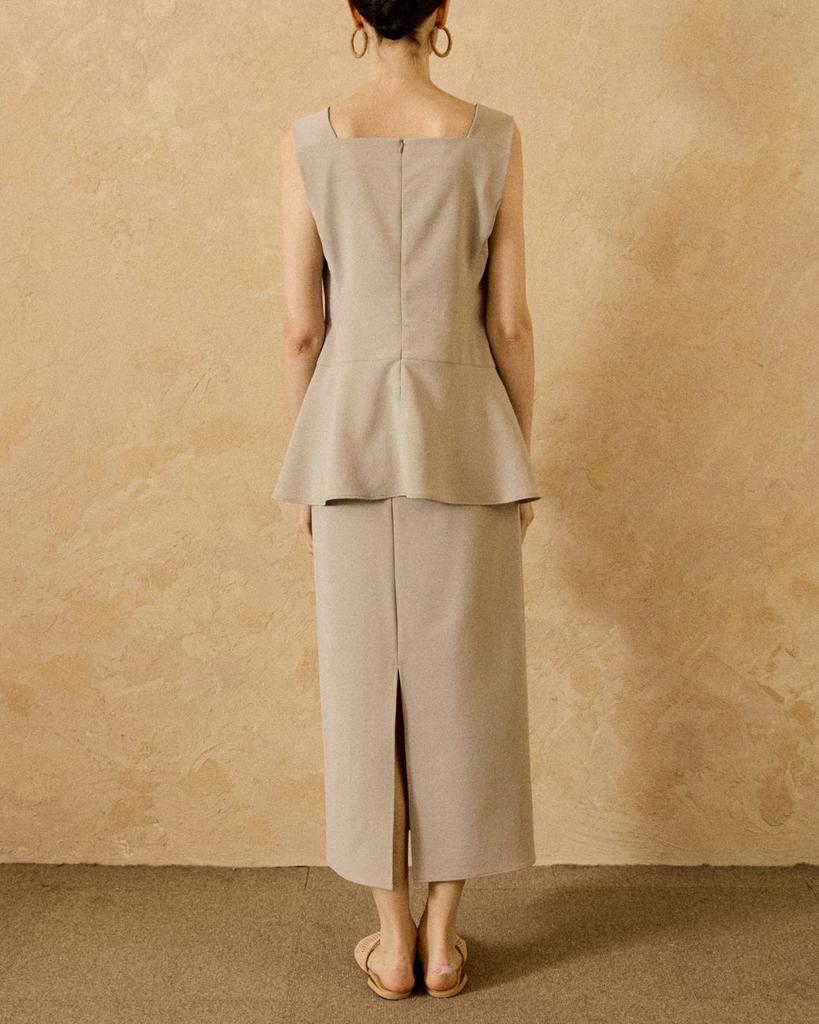Wave Seoul Women'S Twisted Skirt Gray