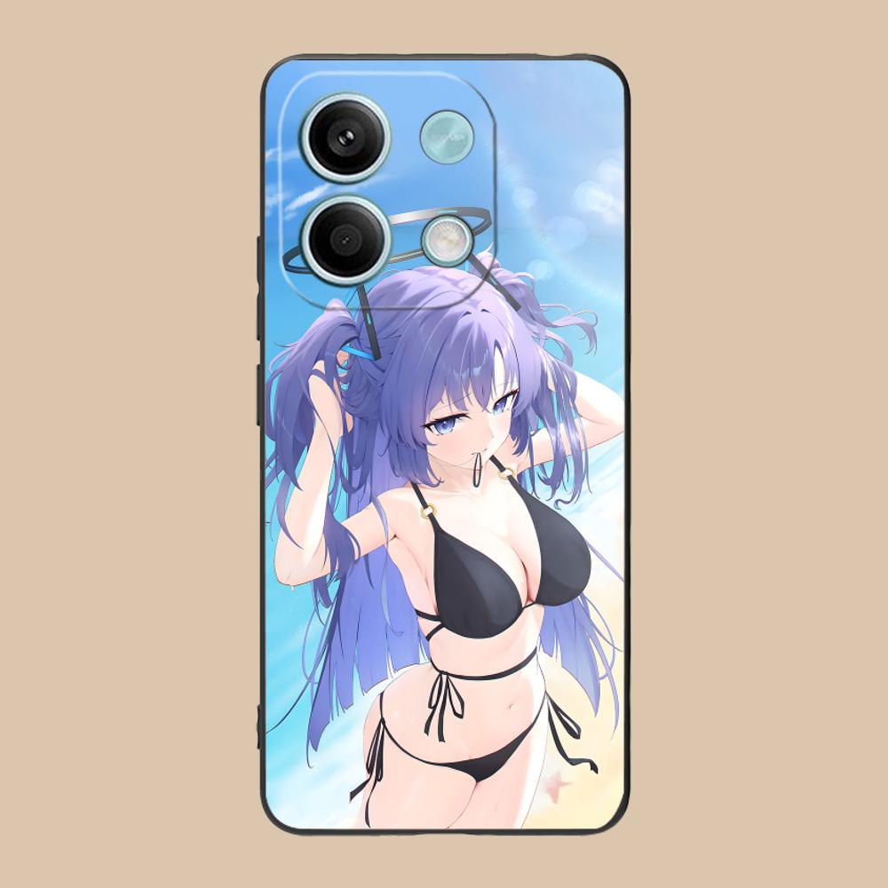 Blue Archive Yuuka Matte TPU Mobile Phone Case for POCO F8 F7 F6 F5 F4 F3 F2 Pro GT C75 C71 C65 C61 C40 Pro Ultra Colorful Cover