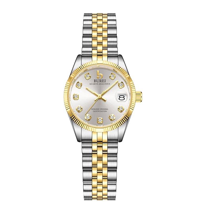 

BUREI watch ladies analog waterproof quartz watch popularity simple silver gold watch