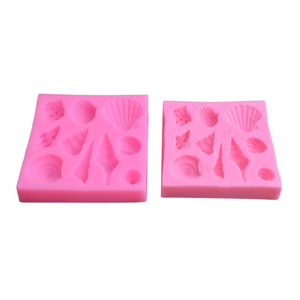 Silicone World DIY Shell Starfish Conch Silicone Chocolate Mold Baking Mold Fondant Cake Decorating Tools Clay Resin Art Moulds
