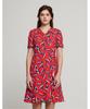 OLIVIALAUREN Neck Frill Print Dress_Vocoavm4411