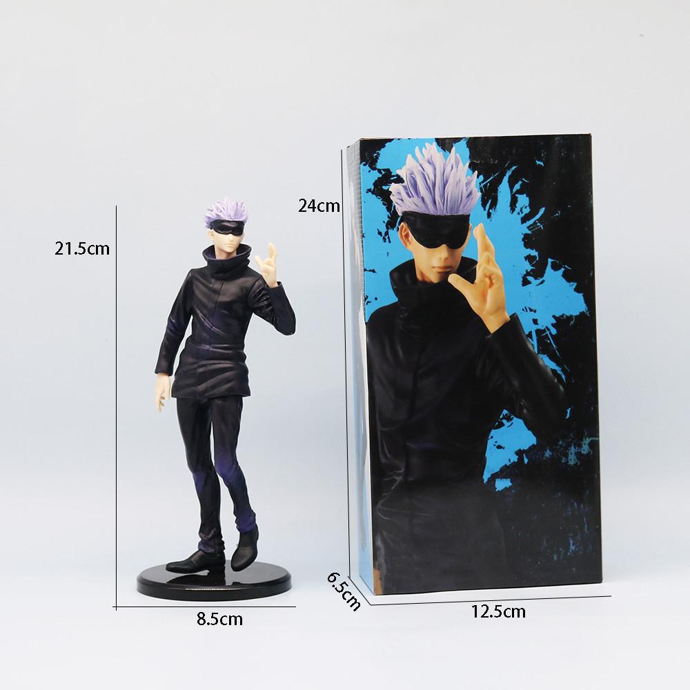 22cm Jujutsu Kaisen Anime Figure Gojo Satoru Statue Action Collection Model Toys Children Ornaments Doll Gift PVC S Poseable Articulated Scale