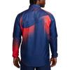 Nike Stand Collar Camouflage Loose Short Sleeve Jacket Men Jackets Blue DV4717-410
