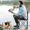 Camping Chair Armchair Foldable Chaise Pliable Folding Chairs Fishing Beach Portable Longue Accessories Outdoor Deck Tourist