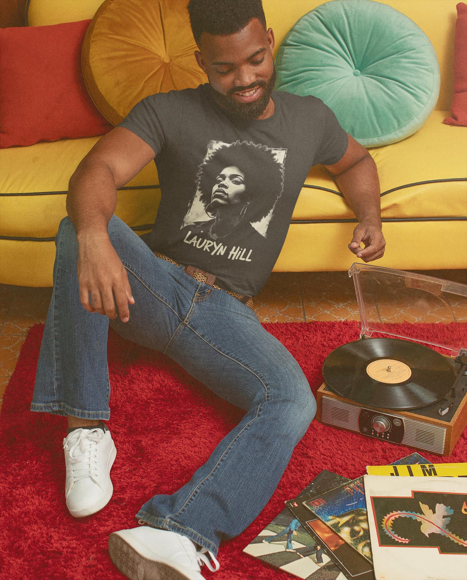 Lauryn Hill Vintage Style Graphic Tee, Music Icon Vintage Tee, Hip-Hop Queen Art Shirt, Afrocentric Graphic T-shirt, Retro Graphic Music Tee L