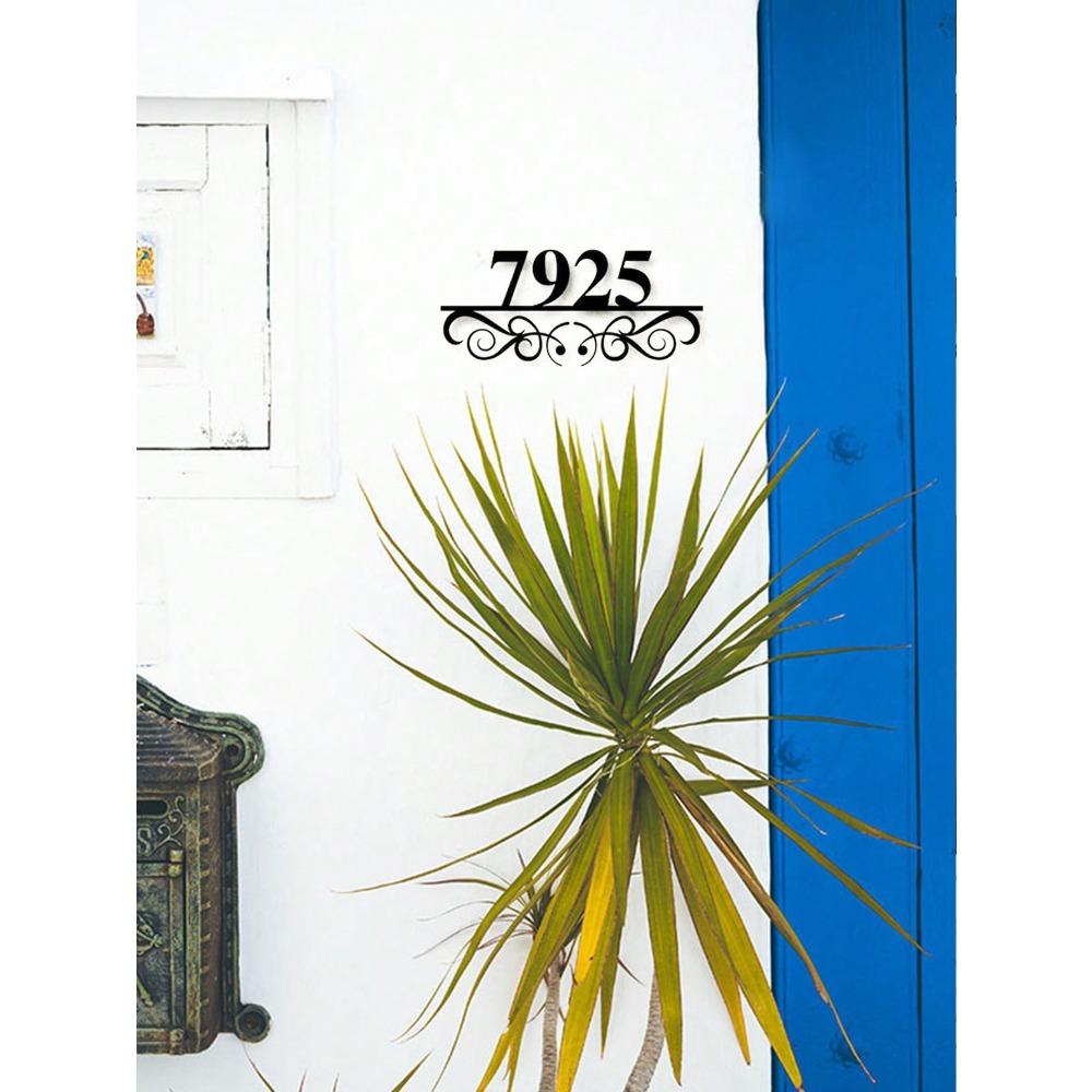 Custom Metal Address Number Sign for Home House Plaque Decor
