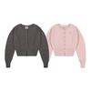 MK Trendy Cross-border Faux Two-piece Button Knit Cardigan Sweater