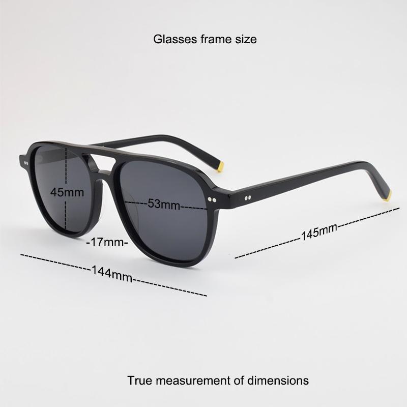 Luxury Brand Vintage Polarized Sunglasses Men Women  Retro Sunglass Driving Sun Glasses Fashion UV400 Female Acetate