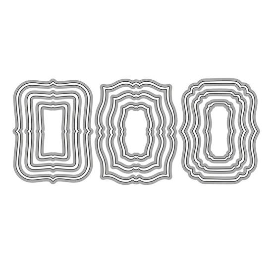 

Вырубной штамп для тегов, шаблон для самостоятельного создания, легкая форма для трафарета тегов для альбома серебряный