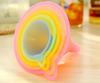 5 Stück bunte Plastiktrichter Klein Mittel Groß Vielfalt Flüssigkeit Öl Küchenset