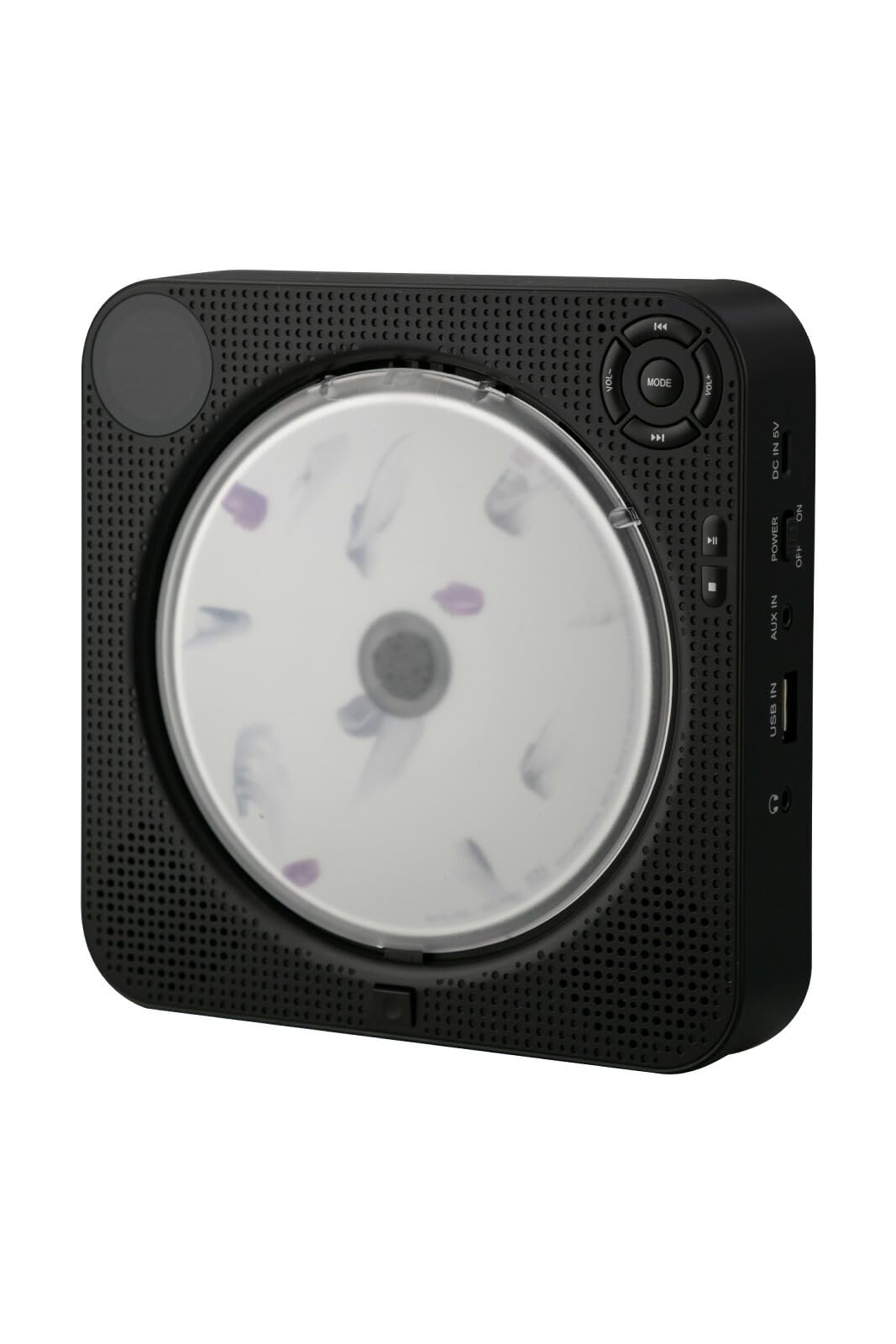 

REDHiLL CD Player CD Player Portable Stylish Wall Hanging Tabletop Bluetooth Compact HiFi CD Player Speaker Wireless Black (Rechargeable) &