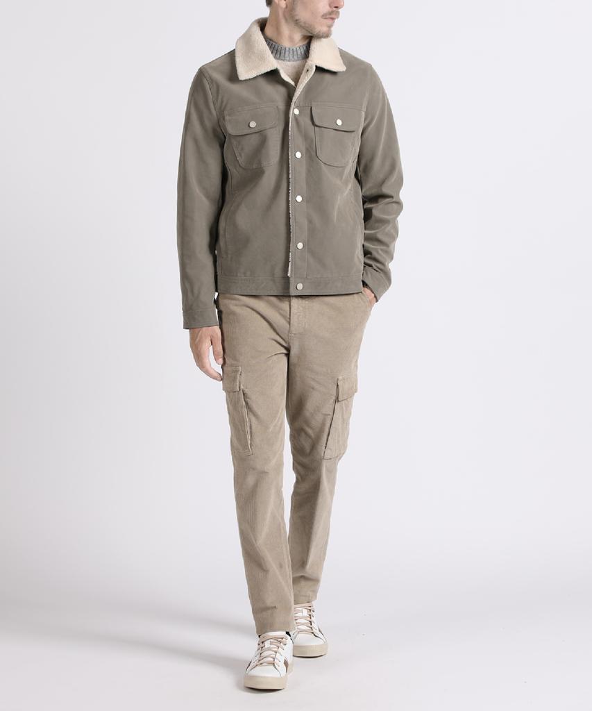 PANICALE Beige Color Block Crew Neck Knit