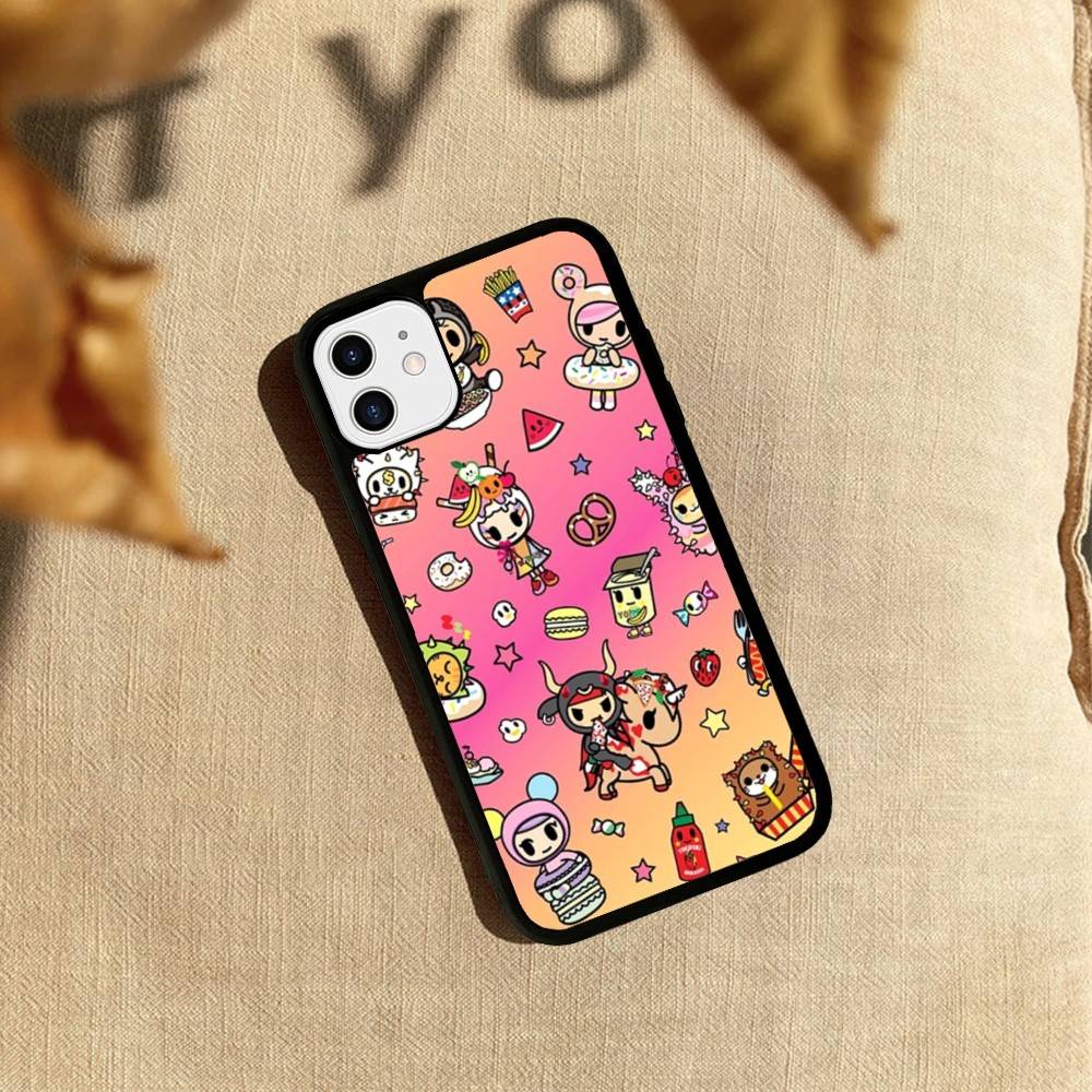 Japan T-Tokidokis Phone Case Wireless Charging PC+TPU For iPhone 11 12 13 14 15 16 17 Pro Max Plus case