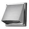 Bouche d'aération murale Acier inoxydable Chapeau de pluie pour mur extérieur Sortie d'air carrée Durable HX6C