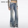 MISS SIXTY Women's Vintage Distressed Flare Jeans
