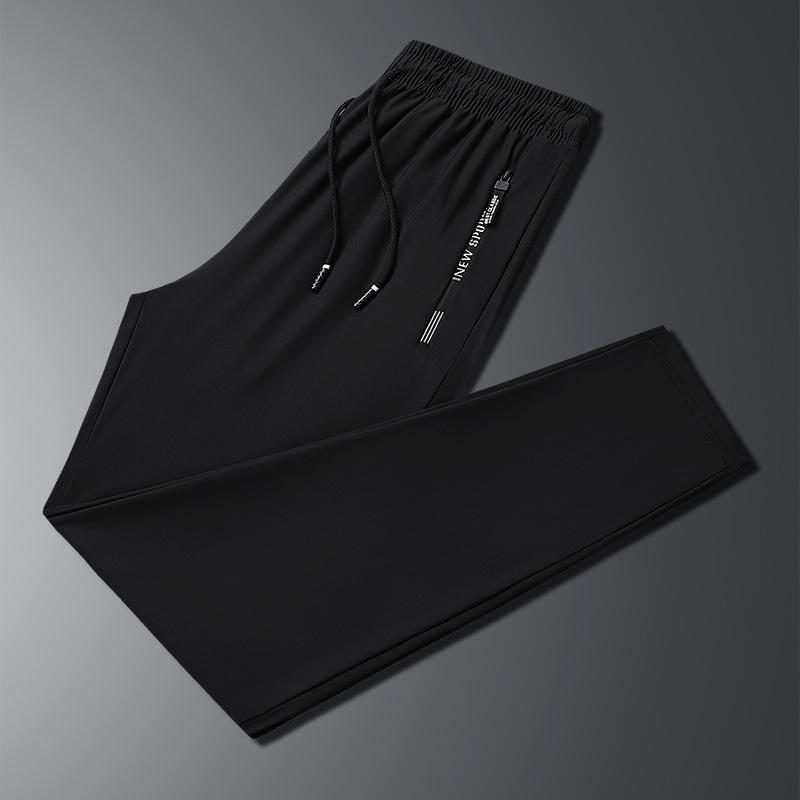 Quick-Dry Ice Silk Summer Casual Pants - Versatile & Trendy Sportswear