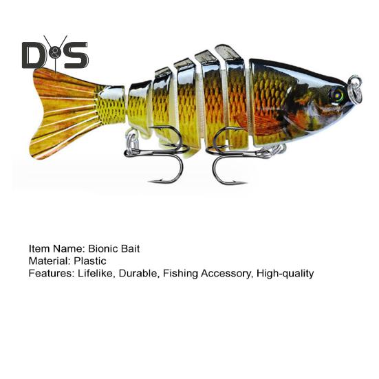 Bionic Swimming Bait Lifelike Fishing Gear for Bass Trout 3D Bionic Fishing Lures That Swim by Itself for Freshwater And Saltwater Fishing