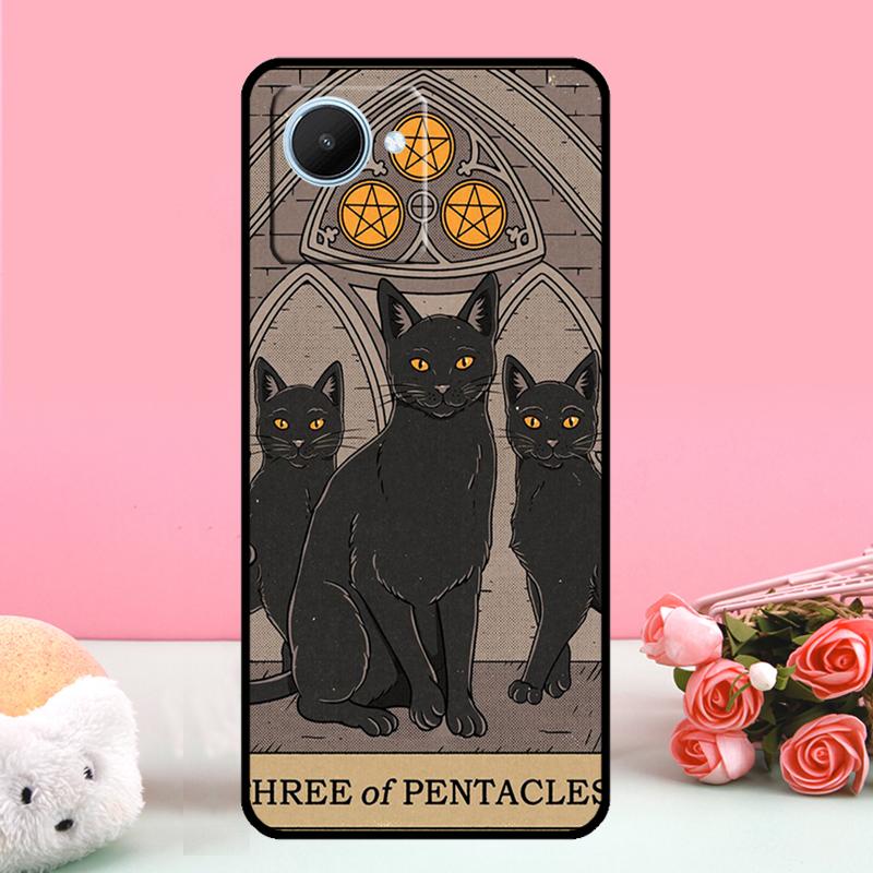 Cats Tarot Witchcraft For Realme C55 C71 C53 C67 C75 C61 C33 C63 C51 C65 10 11 12 13 14 15 Pro Plus GT7 Pro Case