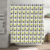 Modern floral shower curtain with sunflower design waterproof bathroom decor for kids' rooms or master bathrooms available in va