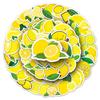 50 Cartoon Lemon Stickers - Waterproof DIY Fruit Decorations for Milk Tea Cups, Stationery, and Planners