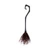 Witch Broomstick Prop with Mesh Netting and Curved Handle for Costume Party