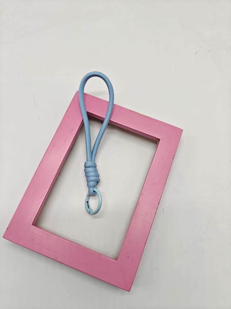 New colored hand-woven rope, mobile phone lanyard, doll bag, keychain DIY jewelry, pendant accessories.