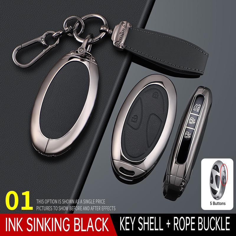 Key Case for Modern Tucson, 11th Gen Sonata, Encino, Santa Fe, and Elantra Models