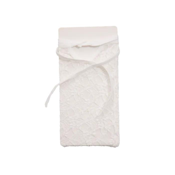 Knöchelriemen Spitzen Socken (Weiß)