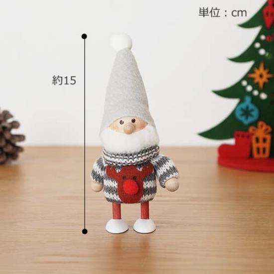 NORDIKA nisse Weihnachten Holzpuppe Pullover Weihnachtsmann (Gestrickt (Rentier) / NRD120606)