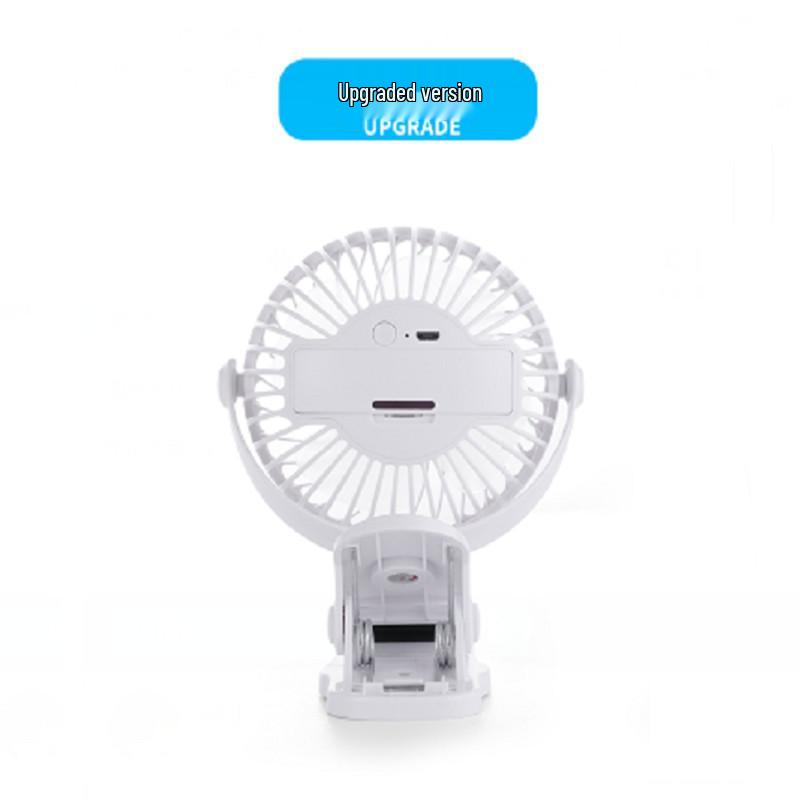 USB Rechargeable Silent Clip-On Fan - Portable Mini Fan for Desktop & Indoor Use