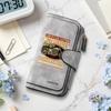 Retro Motorcycle Print Wallet Multi Card Slot Vintage Purse 