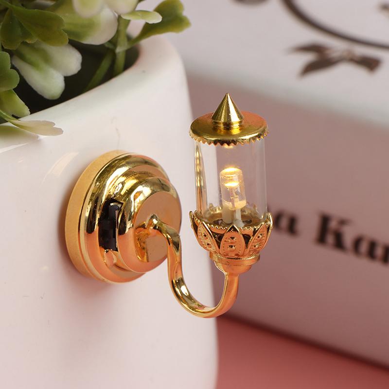 1:12 Dollhouse Miniature Wall Lamp Led Lamp Desk Lamp Ceilinglamp Doll Decor Toy