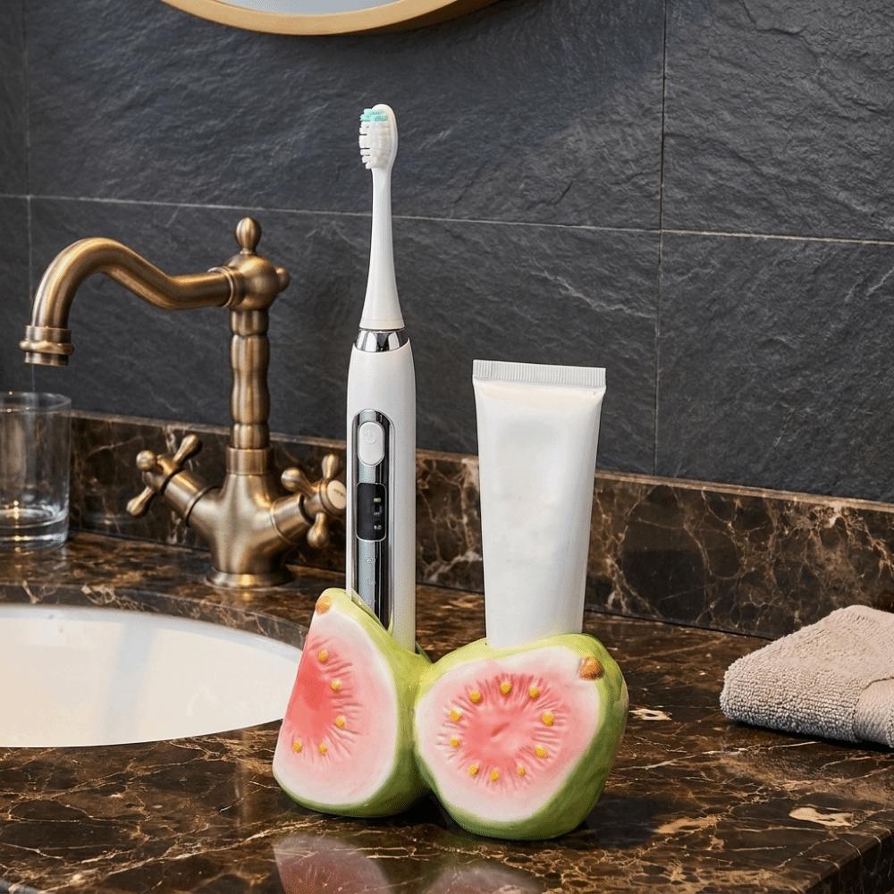 Ceramic Toothpaste Toothbrush Rack Waterproof Toothbrush Storage Rack Washstand