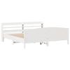 VidaXL Bed Frames Without Mattress White 200x200 Cm Solid Pine Wood 3306955