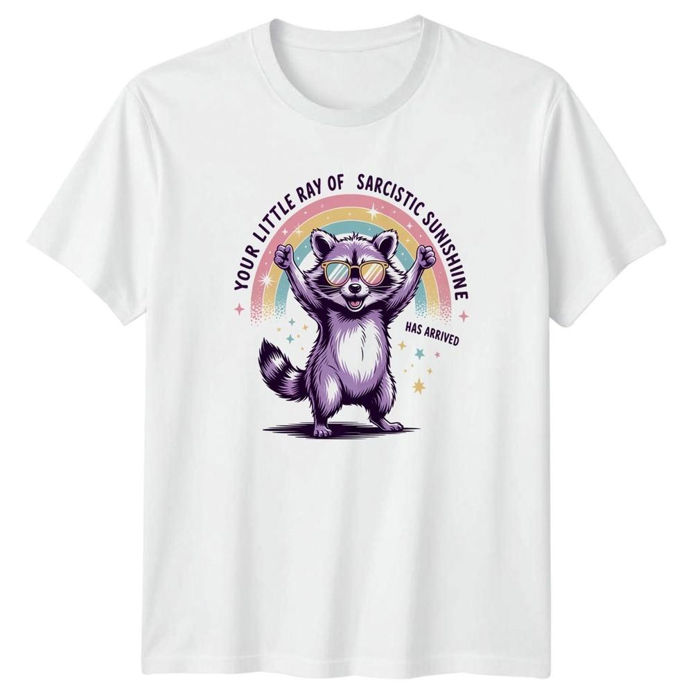 Your Little Ray Of Sarcistic Sunshine TShirt Raccoon Humor Birthday S