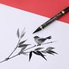 GuangNa Set da 3 Pezzi Pennelli Calligrafici per Disegno e Hand Lettering, Pennarelli Pennello con Inchiostro Nero per Arte, Calligrafia, Schizzi