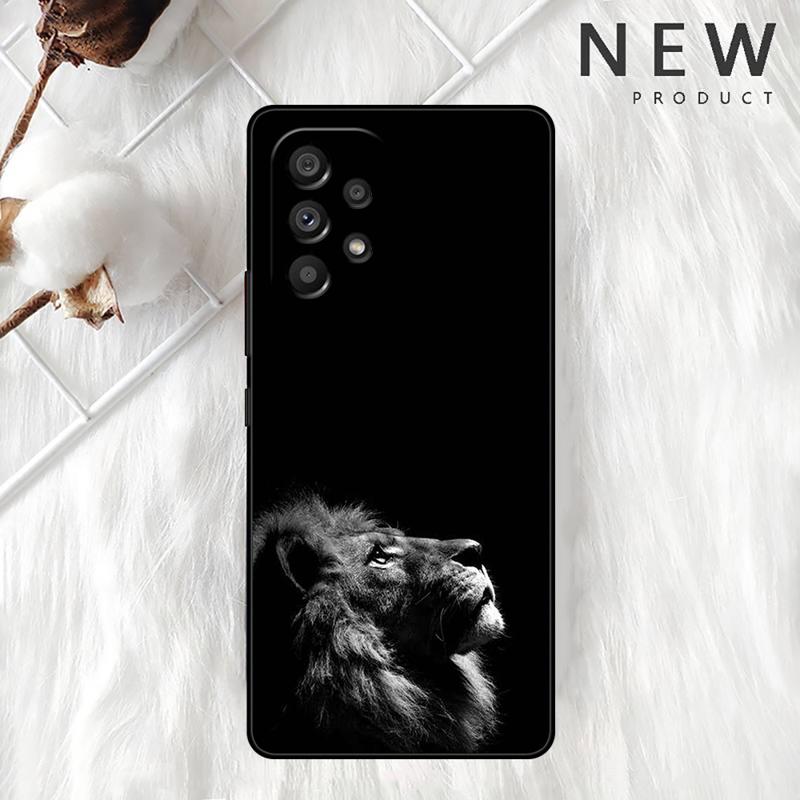 Wolf Löwe Tier Hülle Für Samsung Galaxy A54 A52 A14 5G A53 A12 A13 A71 A23 A34 A33 A21s Handyhülle