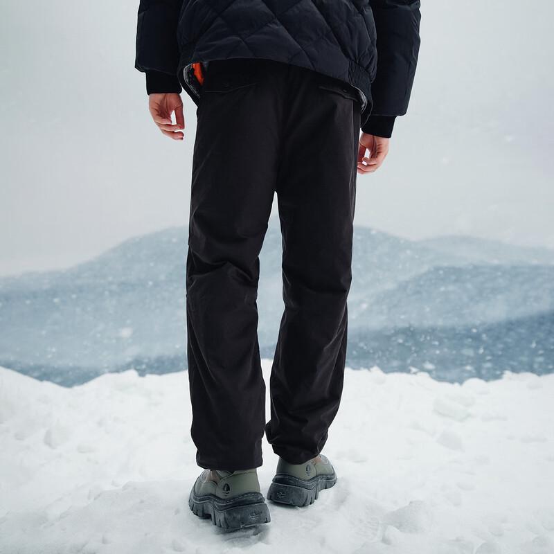 NVG.YOUNG Men's Duck Down Padded Straight-Leg Pants