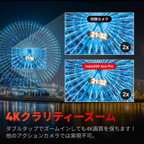 Insta360 Ace Pro - Action Camera Waterproof Equipped with 1/1.3 Inch Sensor and 5nm AI Chip AI Noise Reduction Overwhelming Image Quality 4K120fps 2.4