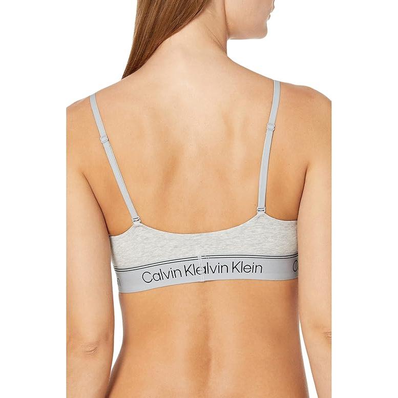 Calvin Klein Comfortable Minimalist Letter Bra Women underwear Gray QF7186-050