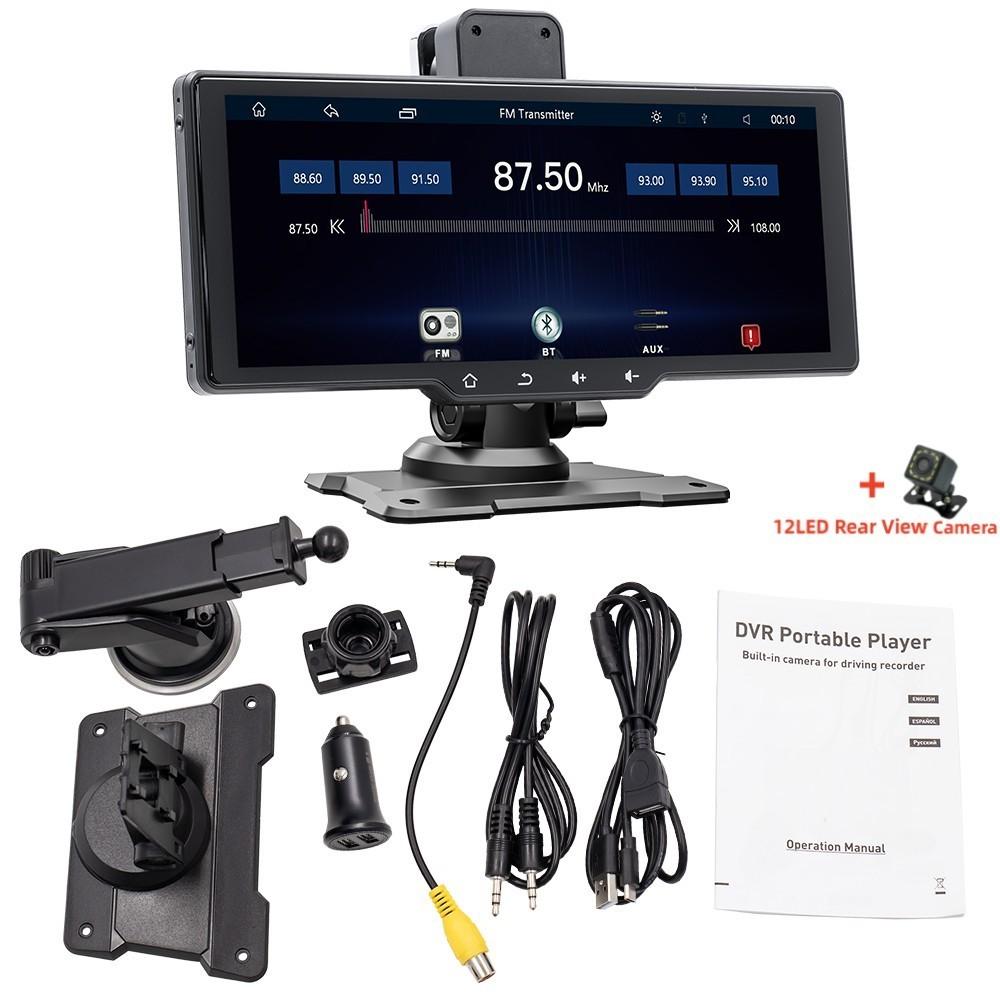 10.26‘’ Car Monitor with Driving Recorder Car Radio CarPlay Android-Auto Multimedia Video Player Portable Car MP5 Player