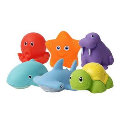 Set mit 6 Meeresfreunden, Badespielzeug, koreanisches Kinderspielzeug