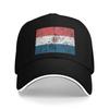 Paraguay Flag Golf Hat Merch Vintage Casquette For Unisex Daily Headewear Adjustable